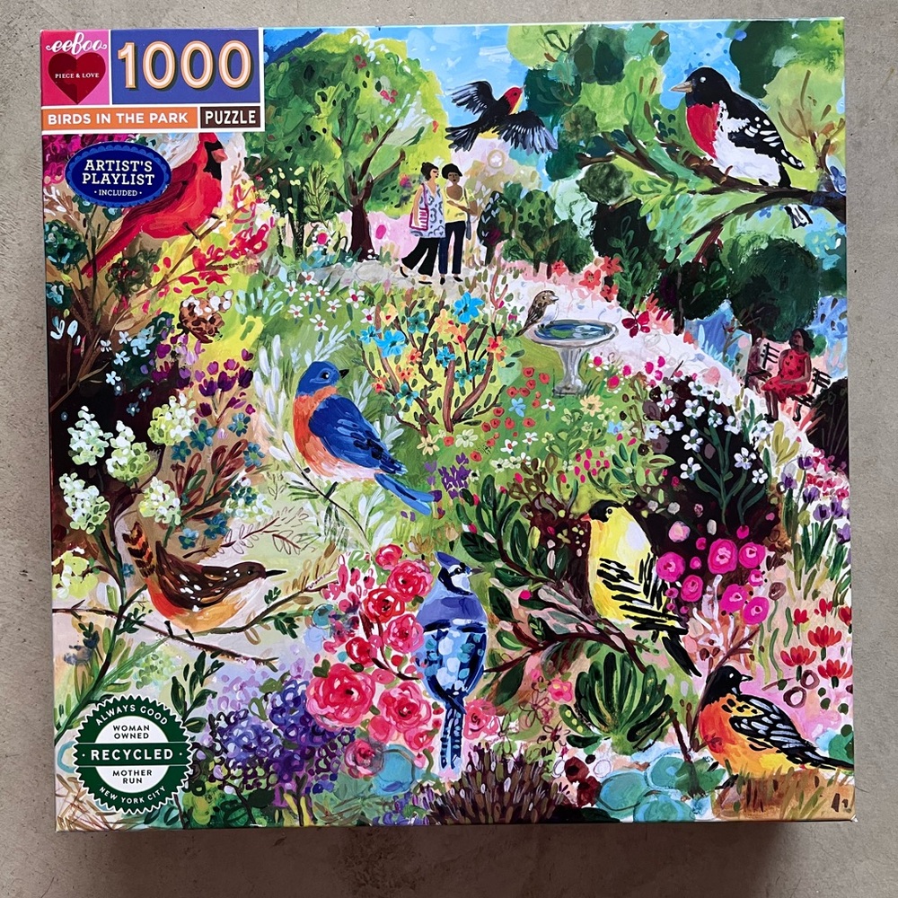 Eeboo birds in the park puzzle